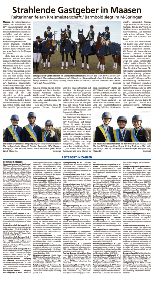 Bericht Kreiszeitung